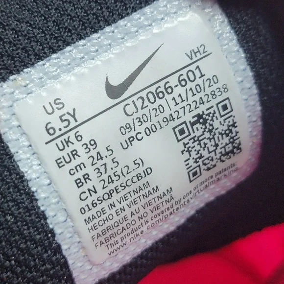 Nike Running Shoes Downshifter 10 Pink Black Sneaker Shoes Size 6.5Y Womens 8 - Picture 8 of 8